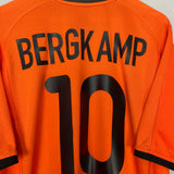 2000/02 NETHERLANDS BERGKAMP #10 HOME SHIRT (XL) NIKE