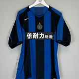 2005/06 INTER MILAN J.ZANETTI #4 *CHINESE NEW YEAR* HOME SHIRT (M) NIKE