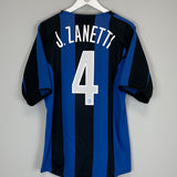 2005/06 INTER MILAN J.ZANETTI #4 *CHINESE NEW YEAR* HOME SHIRT (M) NIKE