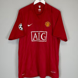 2007/09 MANCHESTER UNITED RONALDO #7 C/L HOME SHIRT (XXL) NIKE