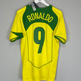 2004/06 BRAZIL RONALDO #9 *BNWT* HOME SHIRT (S) NIKE