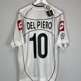 2002/03 JUVENTUS DEL PIERO #10 *BNWT* C/L AWAY SHIRT (L) LOTTO