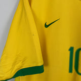 2006/08 BRAZIL RONALDINHO #10 HOME SHIRT (L) NIKE