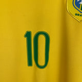 2006/08 BRAZIL RONALDINHO #10 HOME SHIRT (L) NIKE