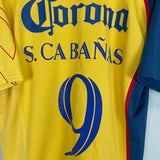 2007/08 CLUB AMERICA CABANAS #9 HOME SHIRT (XL) NIKE