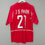 2002/04 SOUTH KOREA J.S PARK #21 HOME SHIRT (L) NIKE