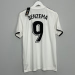 2018/19 REAL MADRID BENZEMA #9 *BNWT* HOME SHIRT (M) ADIDAS