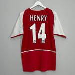 2002/04 ARSENAL HENRY #14 HOME SHIRT (M) NIKE