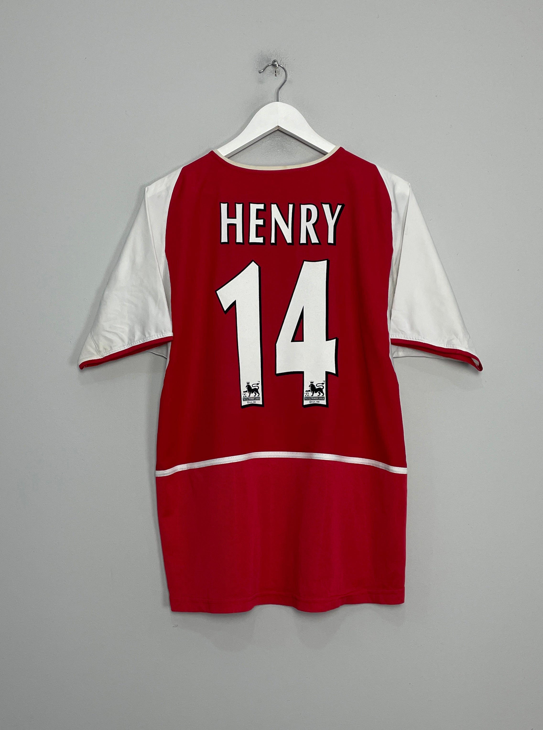 2002/04 ARSENAL HENRY #14 HOME SHIRT (M) NIKE