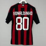 2008/09 AC MILAN RONALDINHO #80 *BNWT* HOME SHIRT (M) ADIDAS