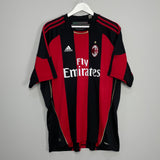 2010/11 AC MILAN IBRAHIMOVIC #11 HOME SHIRT (XL) ADIDAS