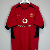 2002/04 MANCHESTER UNITED RONALDO #7 HOME SHIRT (L) NIKE