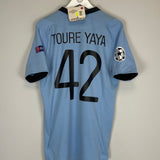 2012/13 MANCHESTER CITY YAYA TOURE #42 *BNWT* C/L HOME SHIRT (L) UMBRO