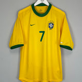 2000/02 BRAZIL RONALDINHO #7 HOME SHIRT (M) NIKE