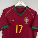 2006/08 PORTUGAL RONALDO #17 HOME SHIRT (M) NIKE