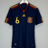 2010/11 SPAIN INIESTA #6 AWAY SHIRT (S) ADIDAS