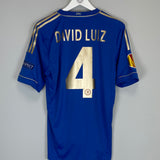 2012/13 CHELSEA DAVID LUIZ #4 HOME SHIRT (M) ADIDAS