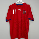 2006/08 CZECH REPUBLIC NEDVED #11 HOME SHIRT (L) PUMA