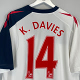 2011/12 BOLTON K.DAVIES #14 HOME SHIRT (XL) REEBOK