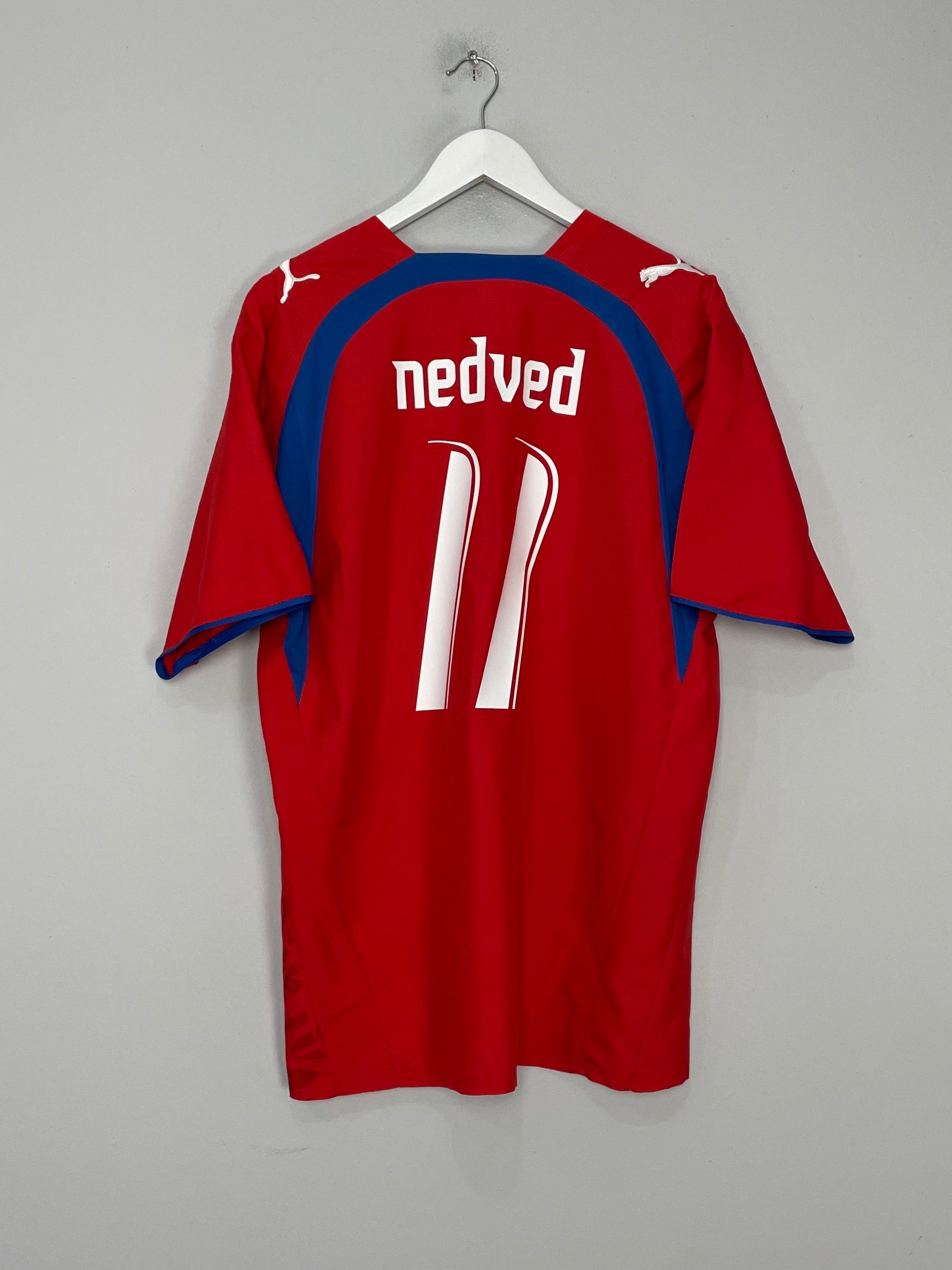 2006/08 CZECH REPUBLIC NEDVED #11 HOME SHIRT (L) PUMA