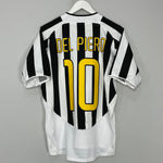 2003/04 JUVENTUS DEL PIERO #10 HOME SHIRT (M) NIKE