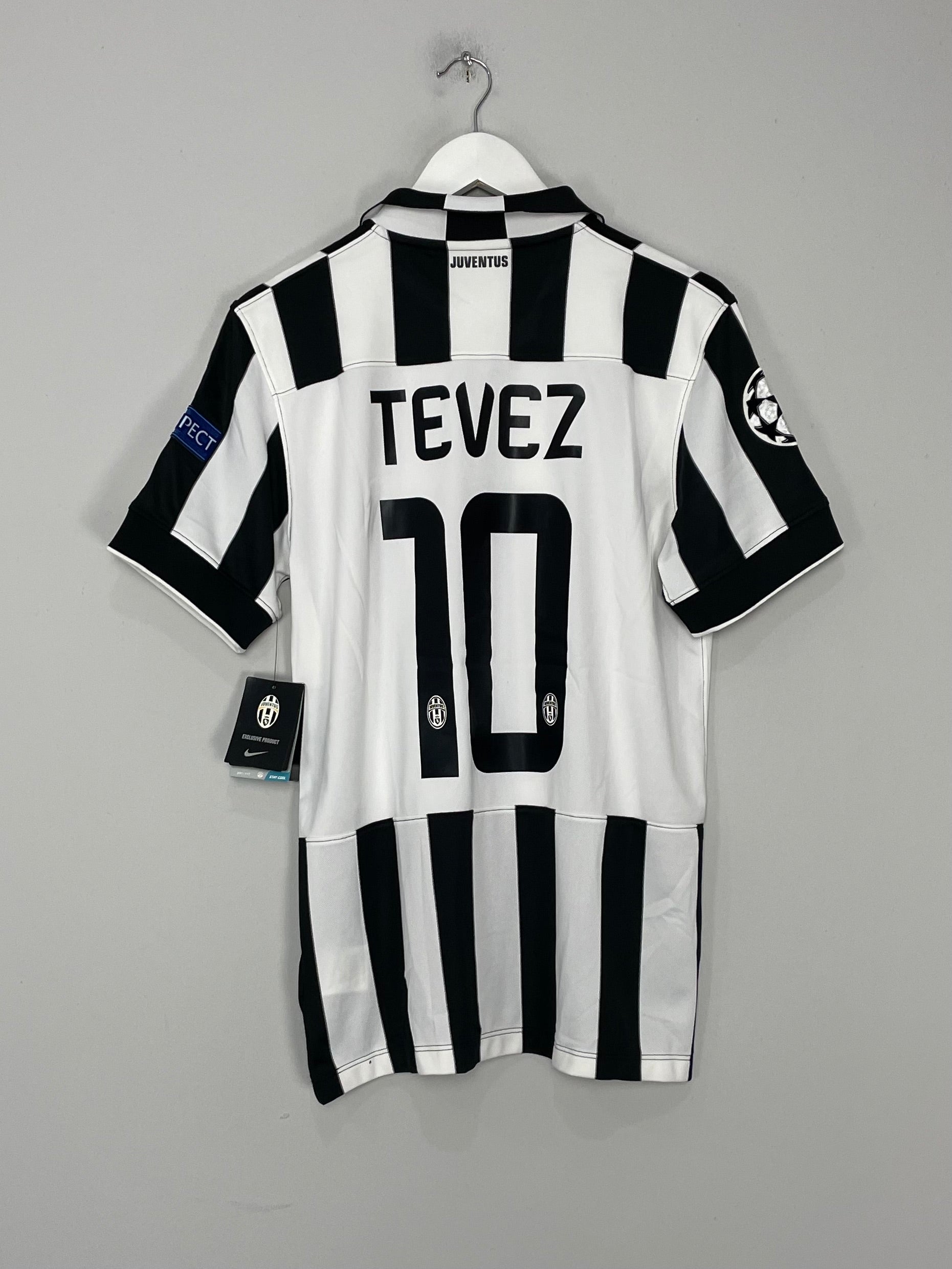 2014/15 JUVENTUS TEVEZ #11 *BNWT* C/L HOME SHIRT (M) NIKE