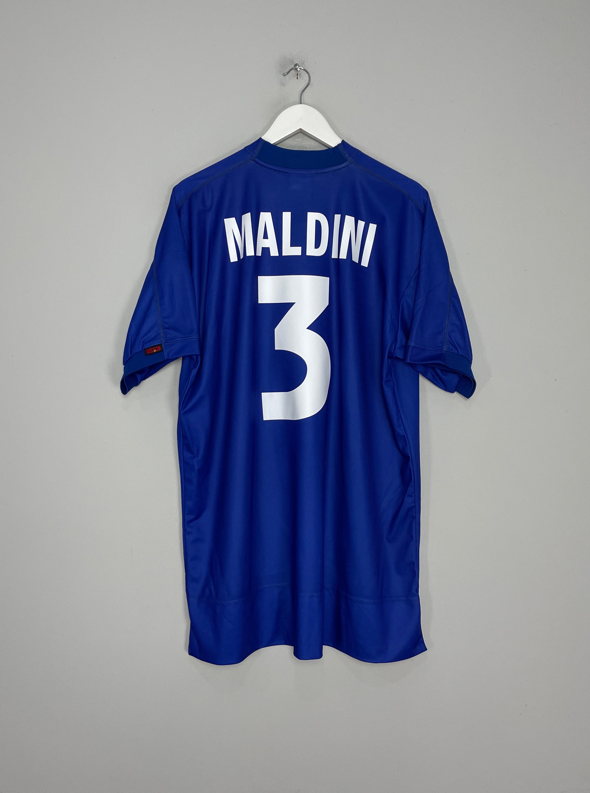 1998/99 ITALY MALDINI #3 HOME SHIRT (XL) KAPPA