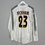 2004/05 REAL MADRID BECKHAM #23 HOME SHIRT (M) ADIDAS