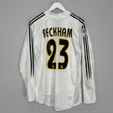 2004/05 REAL MADRID BECKHAM #23 HOME SHIRT (M) ADIDAS