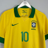 2013 BRAZIL RONALDINHO #10 HOME SHIRT (L) NIKE