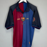 1998/99 BARCELONA *CENTENARY* HOME SHIRT (L) NIKE