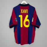 2000/01 BARCELONA XAVI #16 HOME SHIRT (XL) NIKE