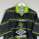 1998/99 CELTIC LARSSON #7 AWAY SHIRT (XL) UMBRO