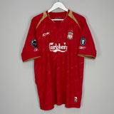 2005/06 LIVERPOOL GERRARD #8 C/L HOME SHIRT (XL) REEBOK