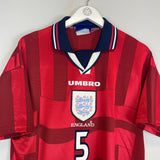 1997/99 ENGLAND ADAMS #6 AWAY SHIRT (M) UMBRO