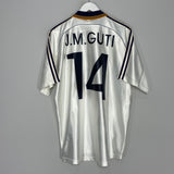 1998/00 REAL MADRID GUTI HOME SHIRT (L) ADIDAS