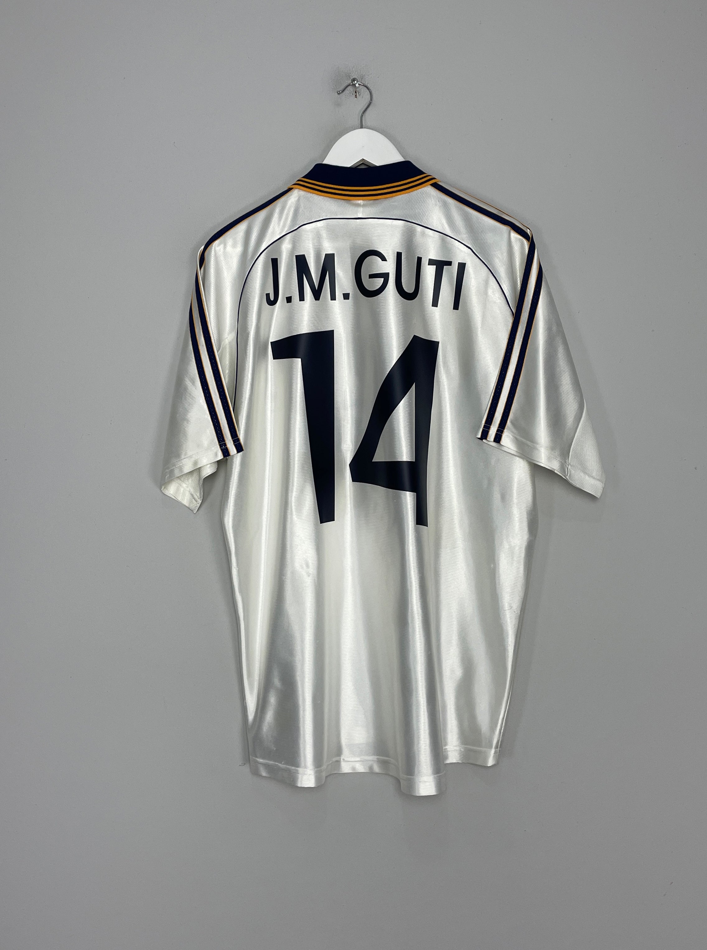 1998/00 REAL MADRID GUTI HOME SHIRT (L) ADIDAS