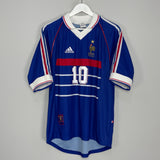 1998/00 FRANCE ZIDANE #10 HOME SHIRT (M) ADIDAS