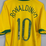 2006/08 BRAZIL RONALDINHO #10 HOME SHIRT (XXL) NIKE