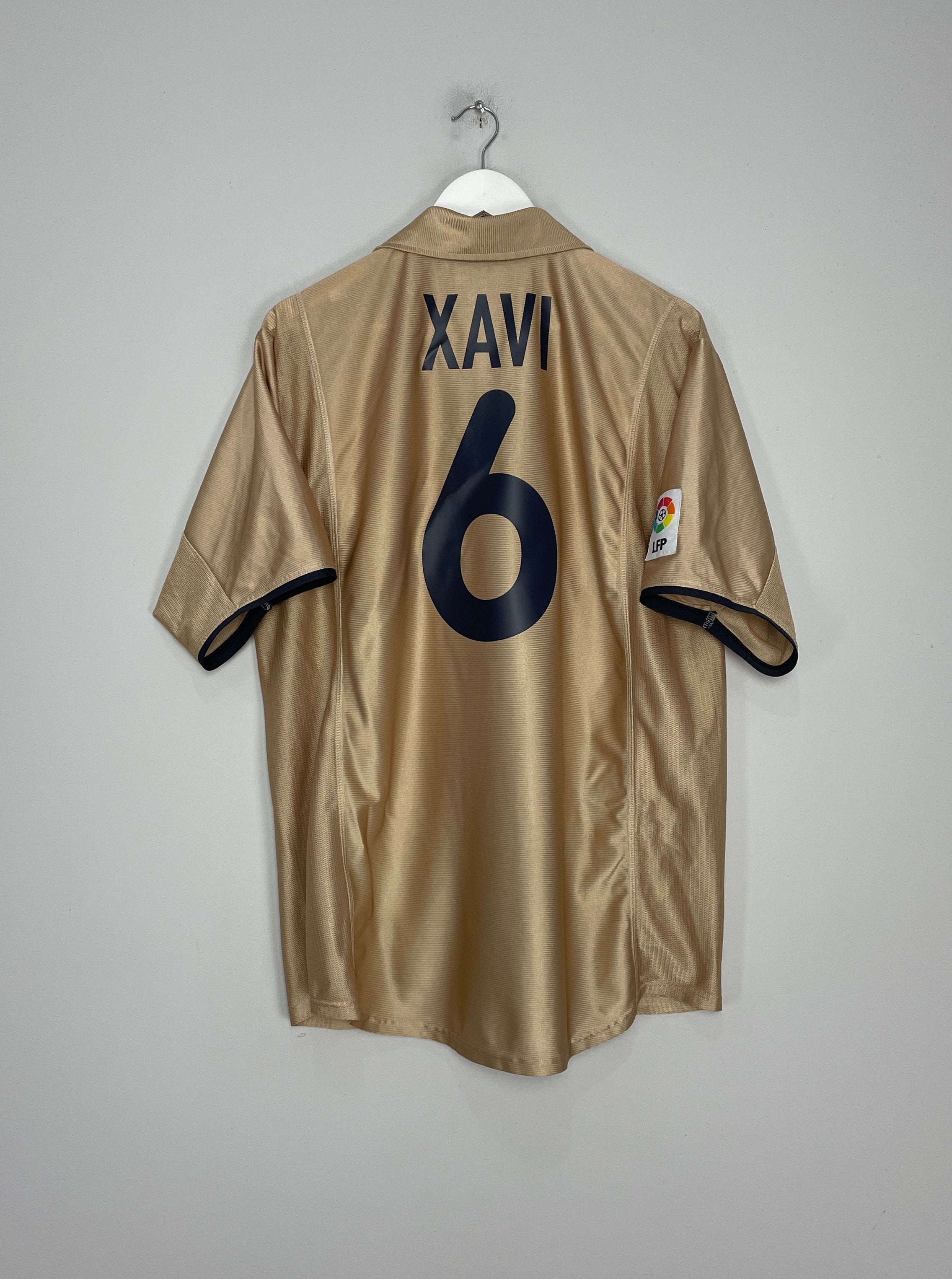 2001/03 BARCELONA XAVI #6 AWAY SHIRT (XL) NIKE