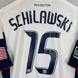 2010/11 NEW ENGLAND REVOLUTION SCHILAWSKI #15 *PLAYER ISSUE* AWAY SHIRT (XL) ADIDAS