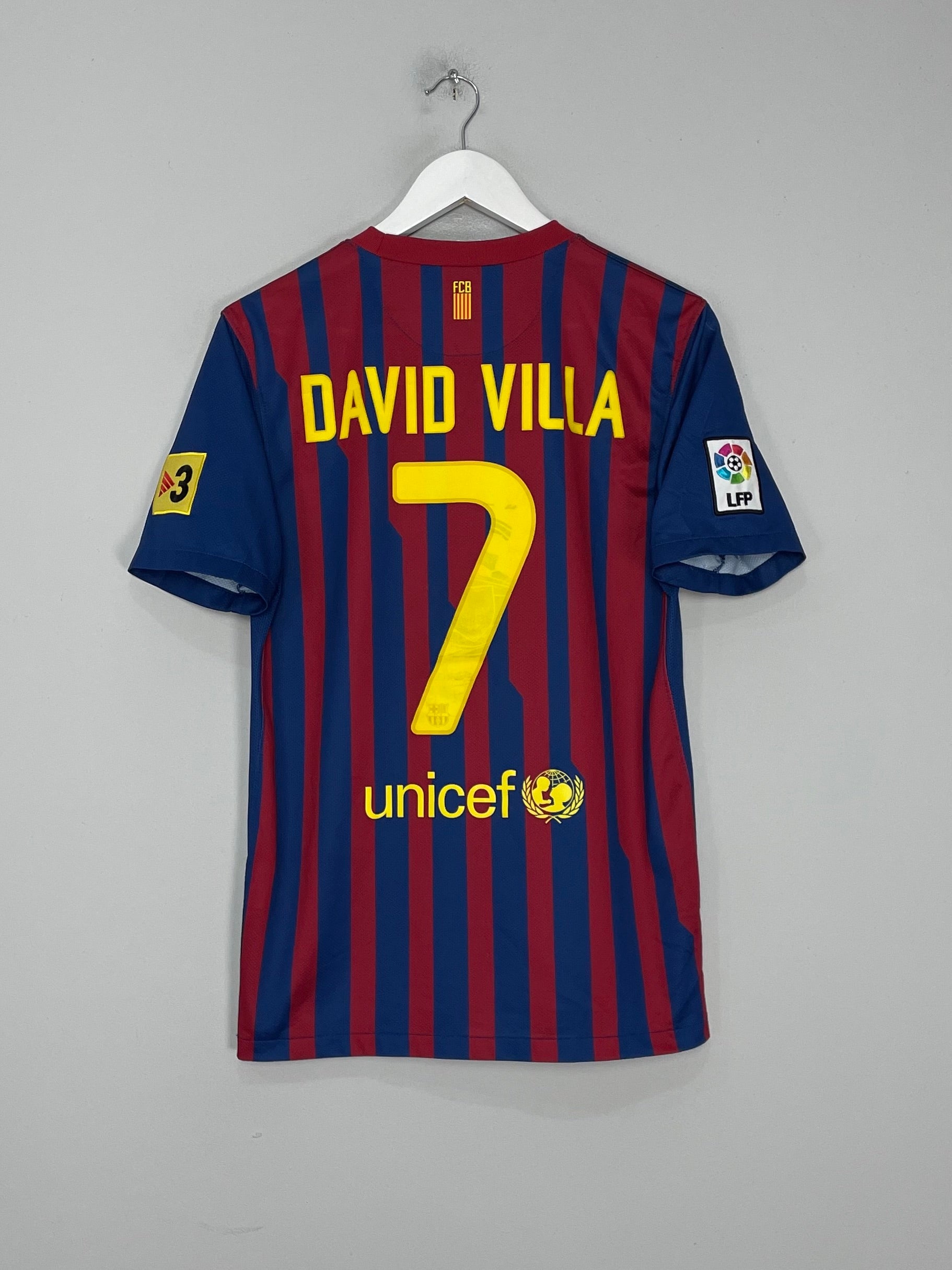 2011/12 BARCELONA DAVID VILLA #7 HOME SHIRT (S) NIKE