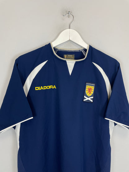 2003/05 SCOTLAND HOME SHIRT (S) DIADORA