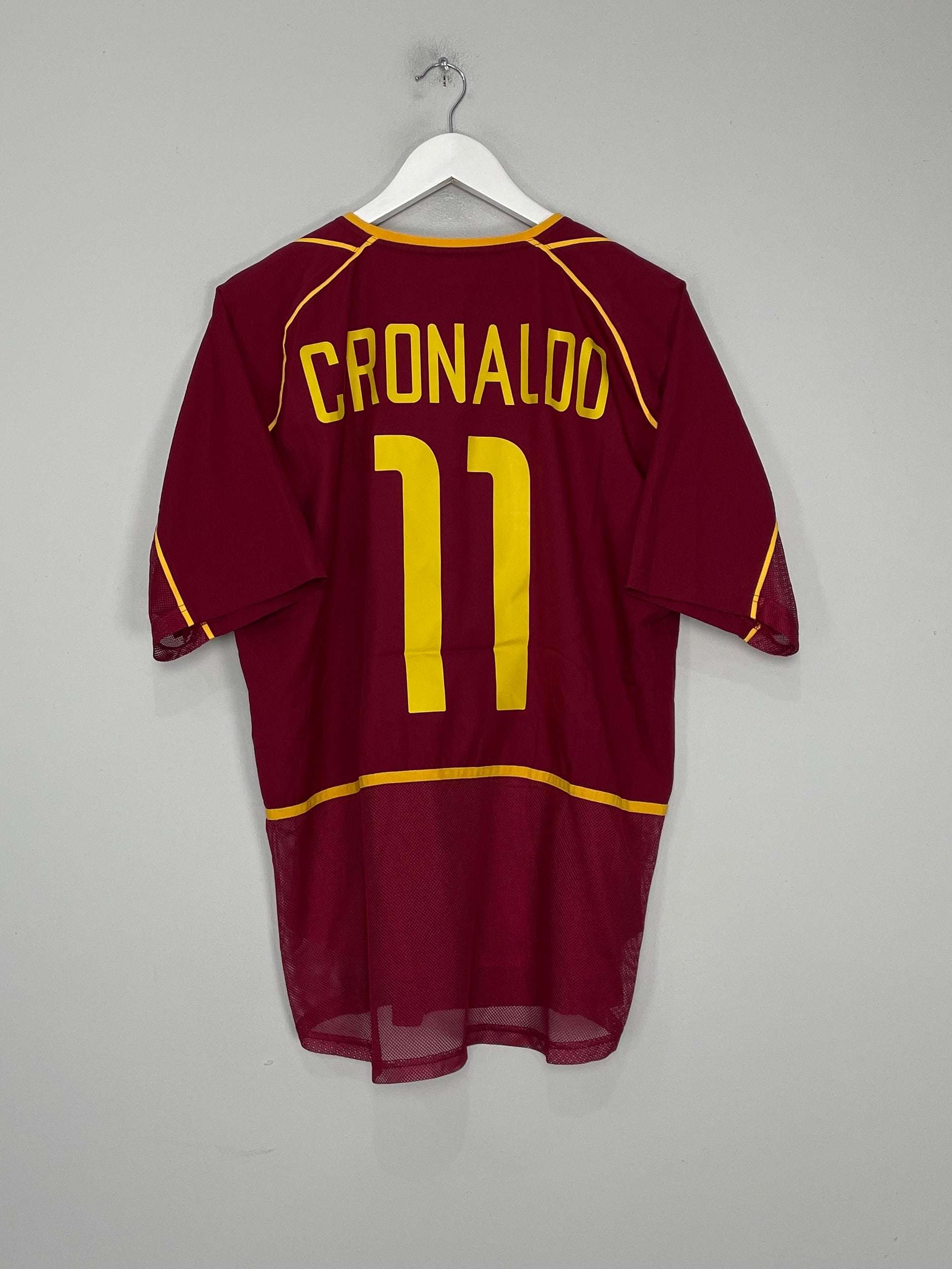 2002/04 PORTUGAL C.RONALDO #11 *PLAYER ISSUE* HOME SHIRT (L) NIKE