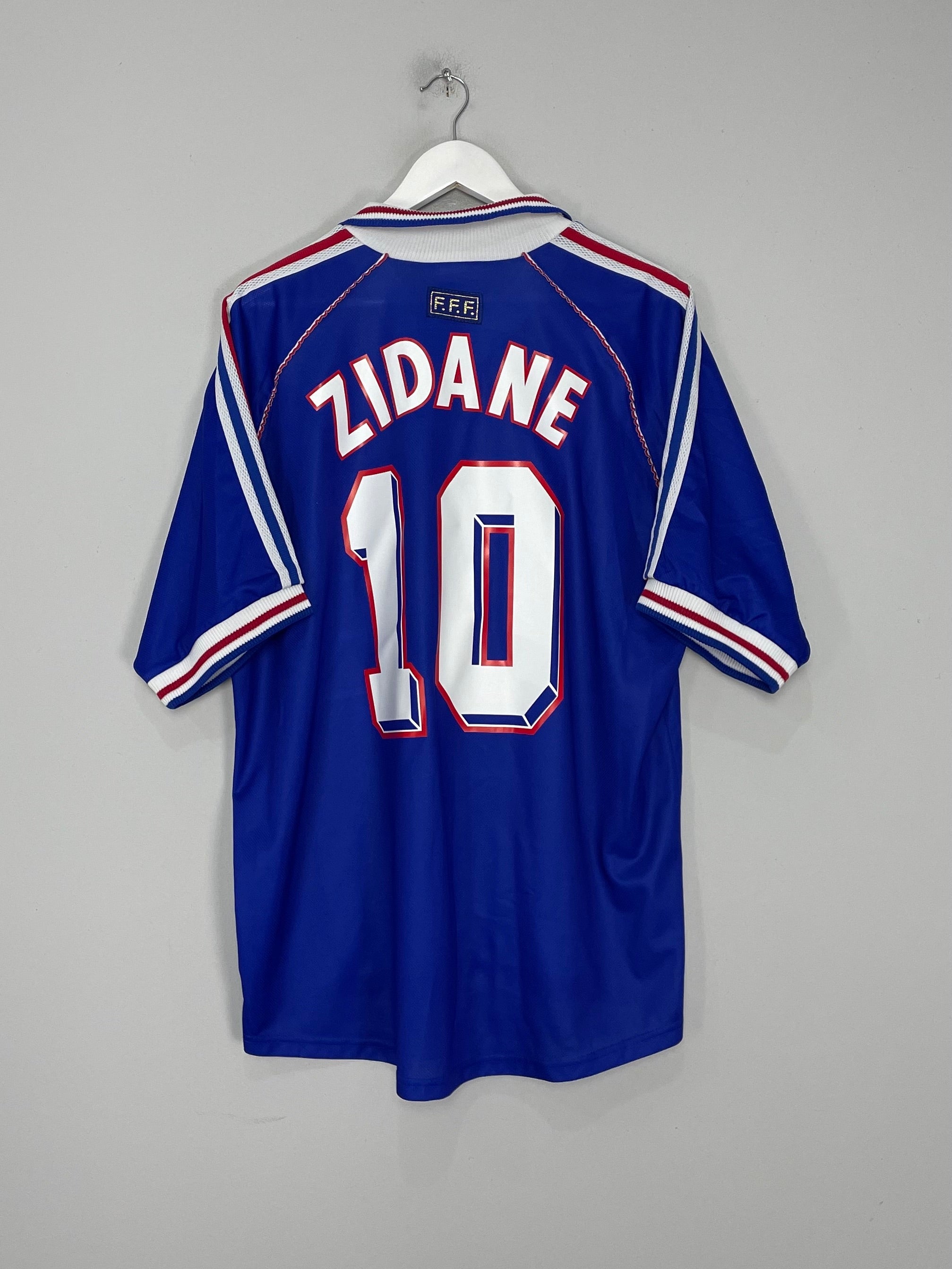 1998/00 FRANCE ZIDANE #10 HOME SHIRT (XL) ADIDAS