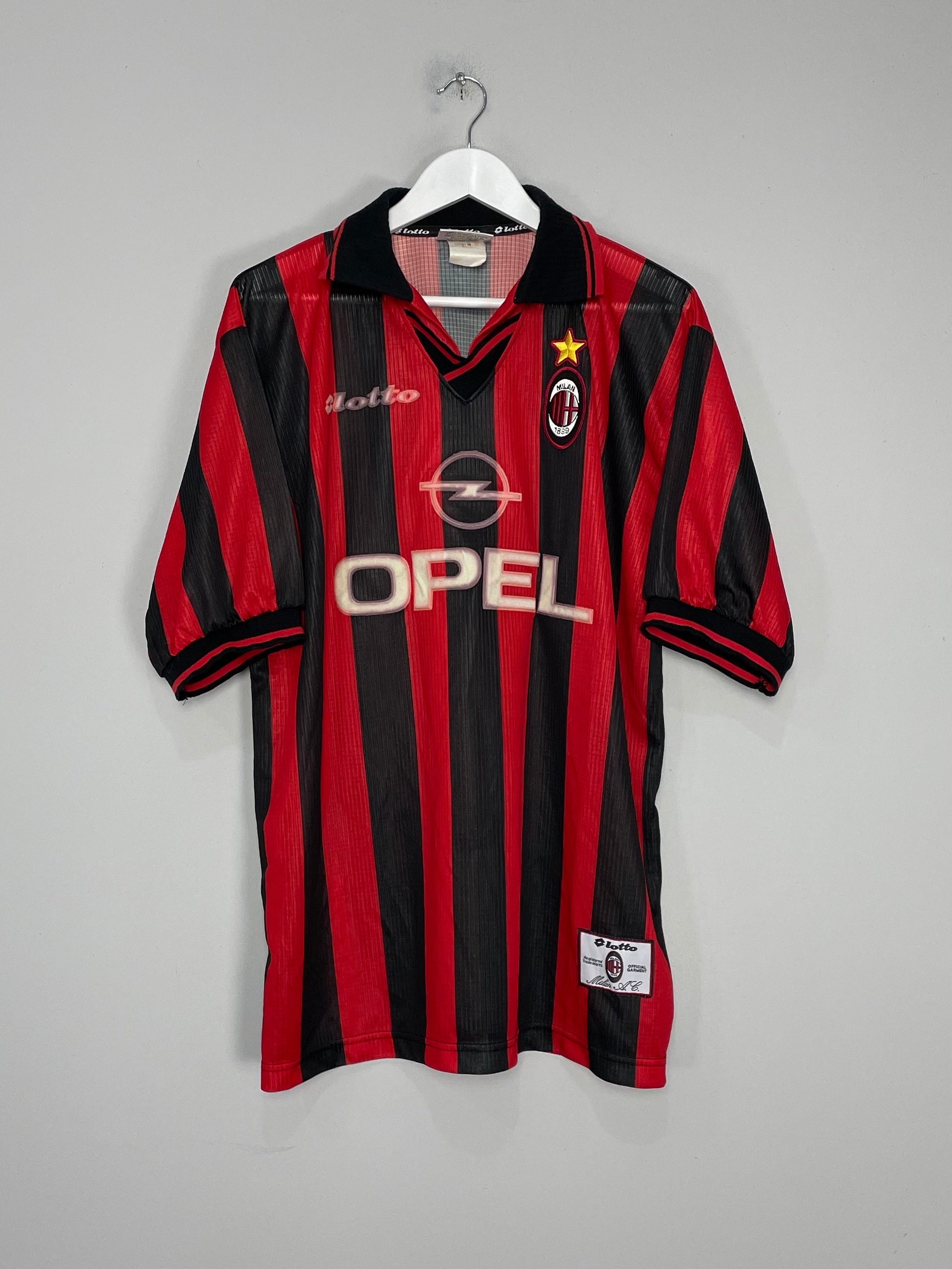 1997/98 AC MILAN HOME SHIRT (XL) LOTTO