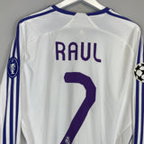 2007/08 REAL MADRID RAUL #7 L/S C/L HOME SHIRT (L) ADIDAS