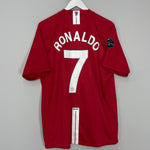 2007/09 MANCHESTER UNITED RONALDO #7 HOME SHIRT (XL) NIKE