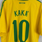 2010/11 BRAZIL KAKA #10 HOME SHIRT (XXL) NIKE