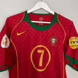 2004/06 PORTUGAL FIGO #7 HOME SHIRT (M) NIKE